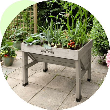 VegTrug VTNMD 0367 USA 1.8m Raised Planter, large, Natural